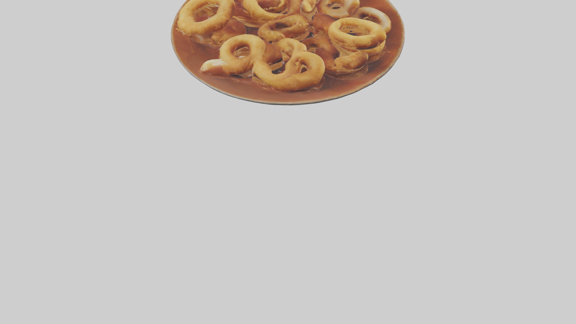 Onion rings with dipping sauce model 3D model_6