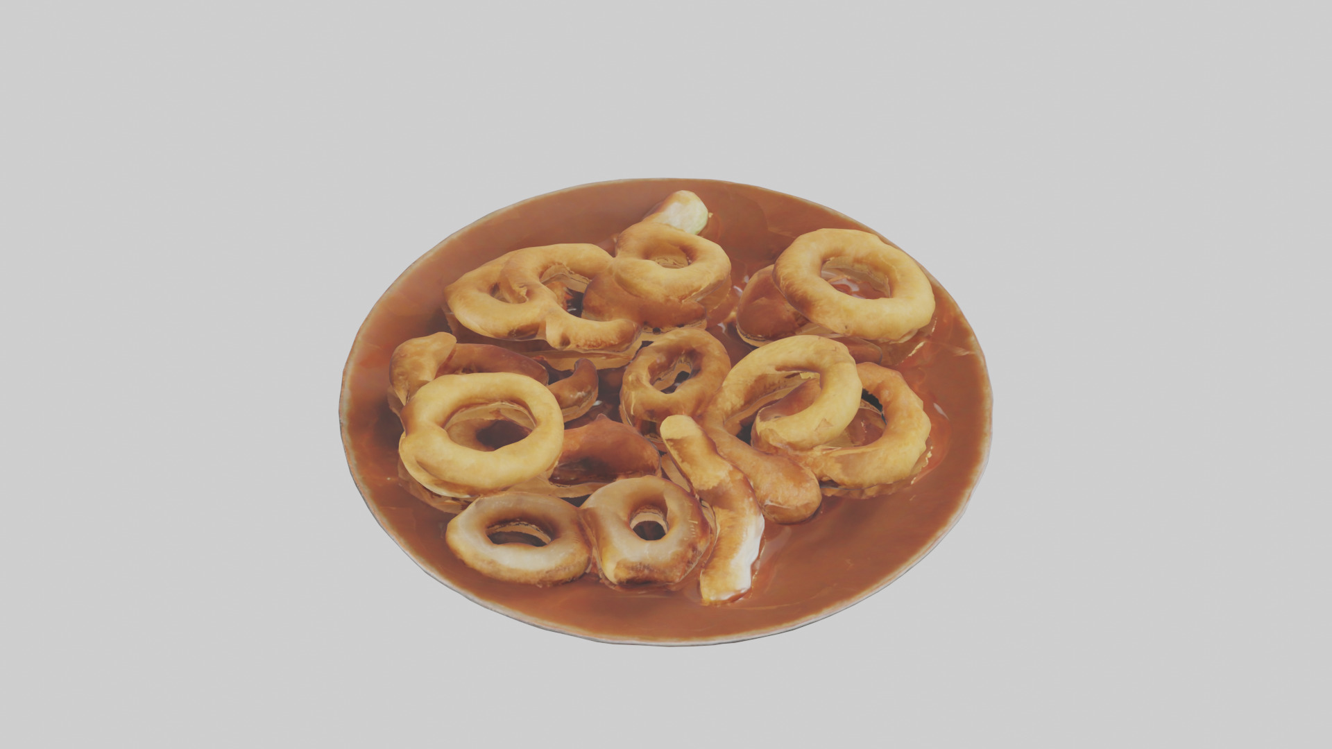 Onion rings with dipping sauce model 3D model_17