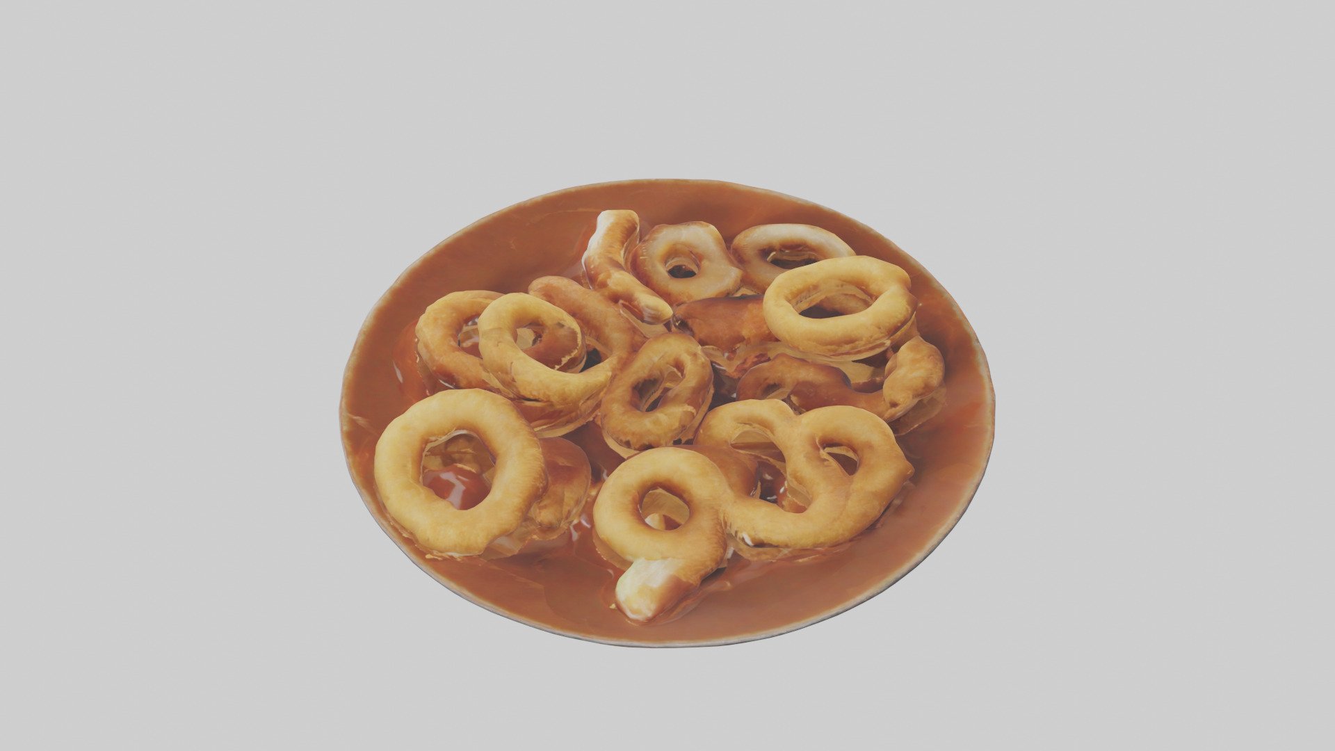 Onion rings with dipping sauce model 3D model_18