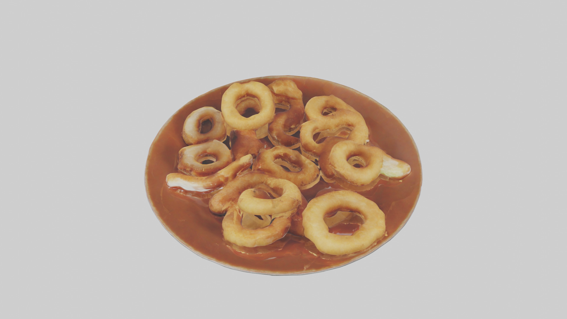 Onion rings with dipping sauce model 3D model_15