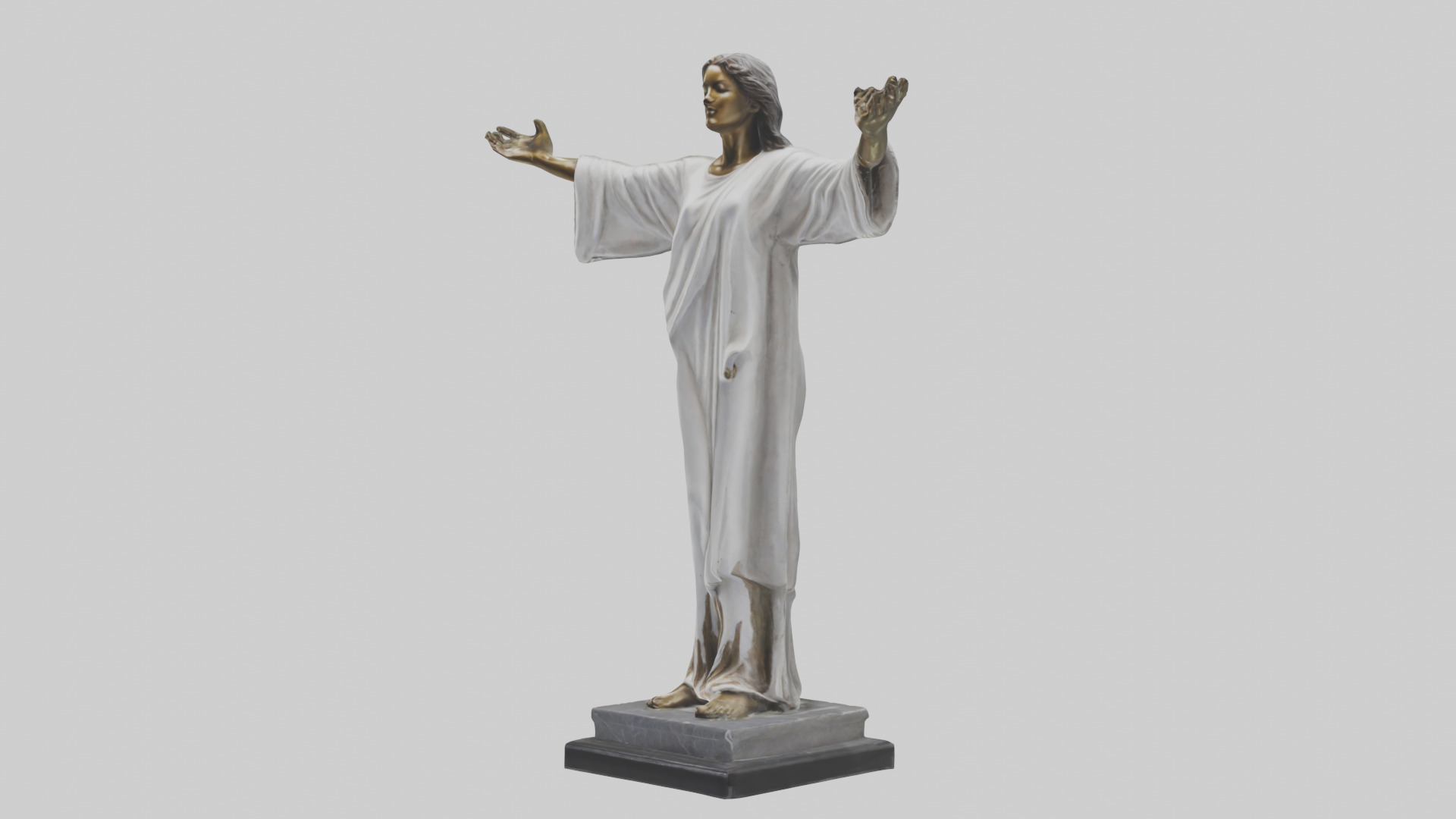 Open Arms statue model 3D model_8