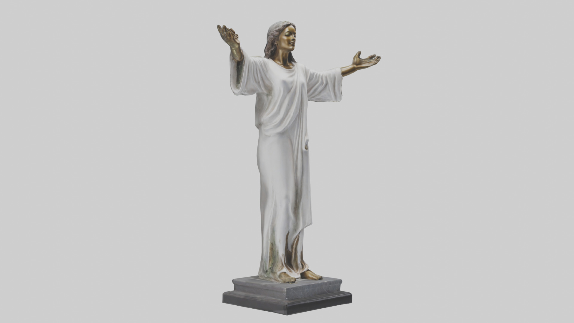 Open Arms statue model 3D model_7