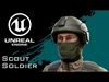 US Modern Scout Soldier  Low-poly 3D model_2