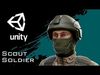 US Modern Scout Soldier  Low-poly 3D model_3