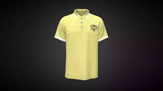 Polo Shirt-DOPE In Low Poly