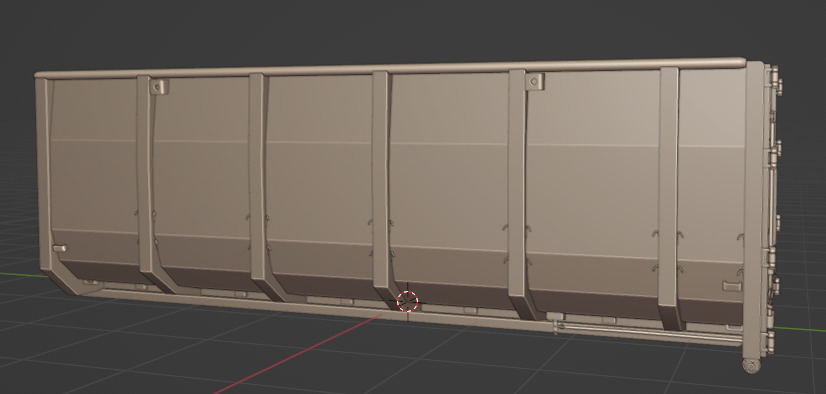 Dumpster  Rental Oakville Low-poly 3D model_7