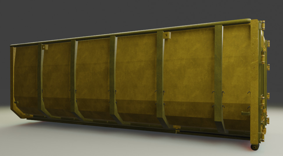 Dumpster  Rental Oakville Low-poly 3D model_9