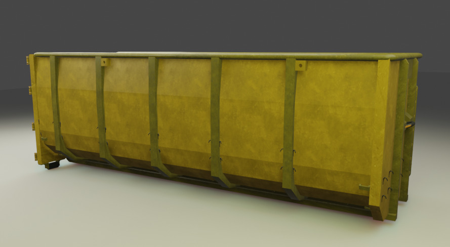 Dumpster  Rental Oakville Low-poly 3D model_4