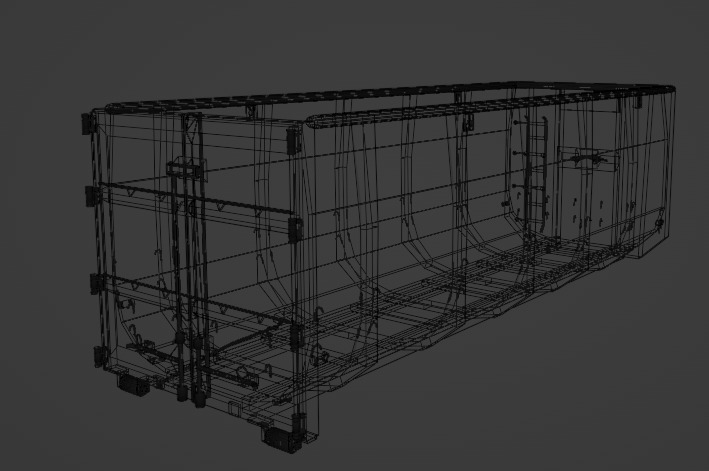 Dumpster  Rental Oakville Low-poly 3D model_5