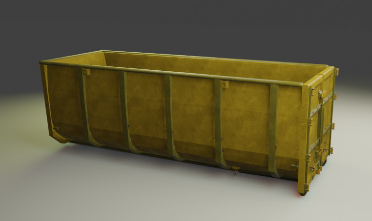 Dumpster  Rental Oakville Low-poly 3D model_6