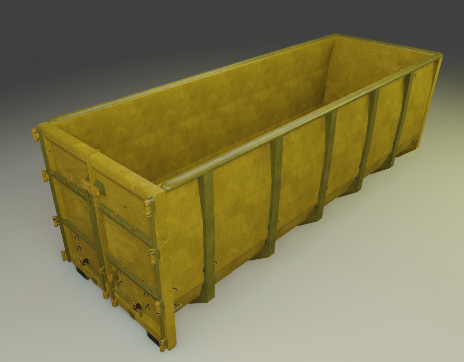 Dumpster  Rental Oakville Low-poly 3D model_2