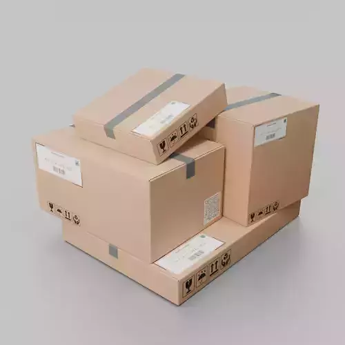 All-Purpose Cardboard Box Bundle - Rigged and Customizable 3D Model Collection