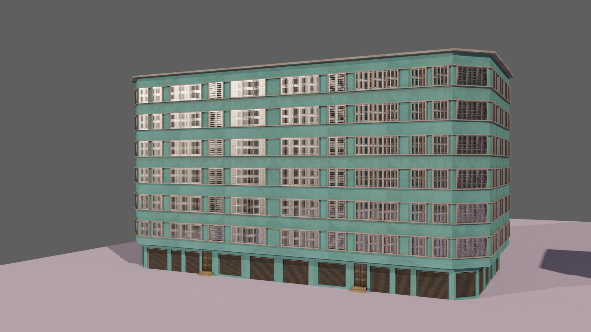 Indian Street Building Packs Low-poly 3D model_1