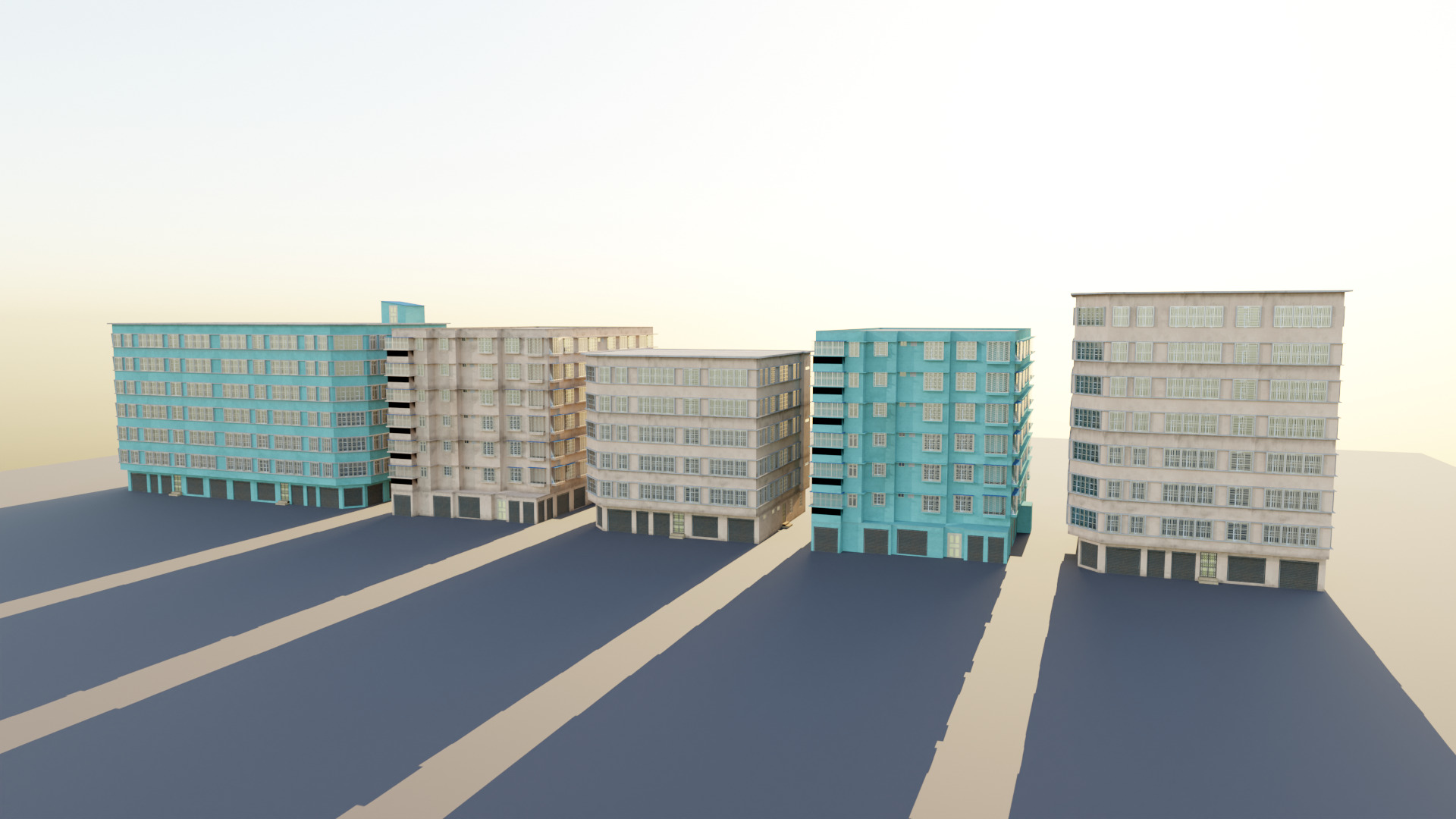 Indian Street Building Packs Low-poly 3D model_10