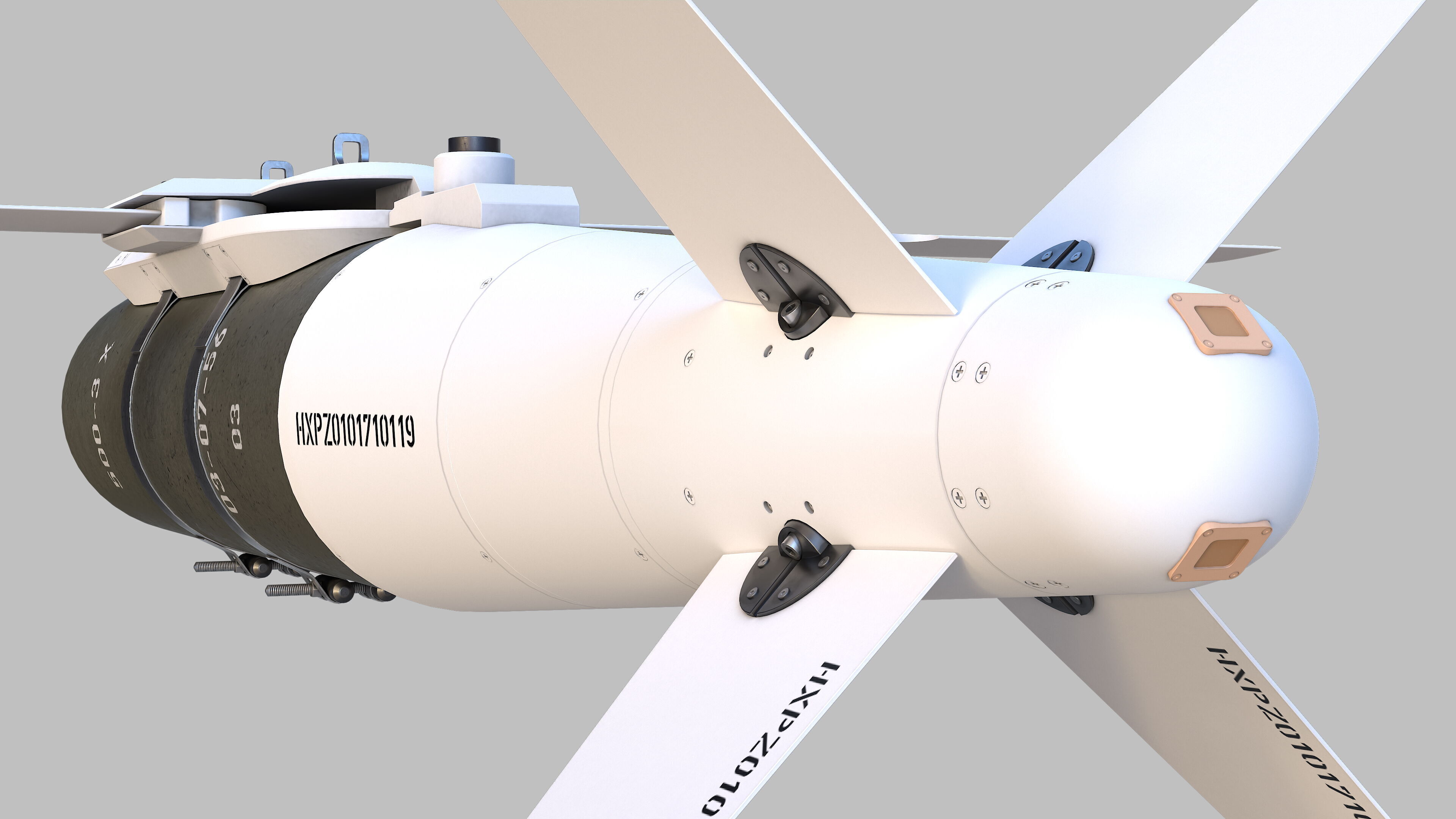 Luoyang CASC LS-6 Low-poly 3D model_15