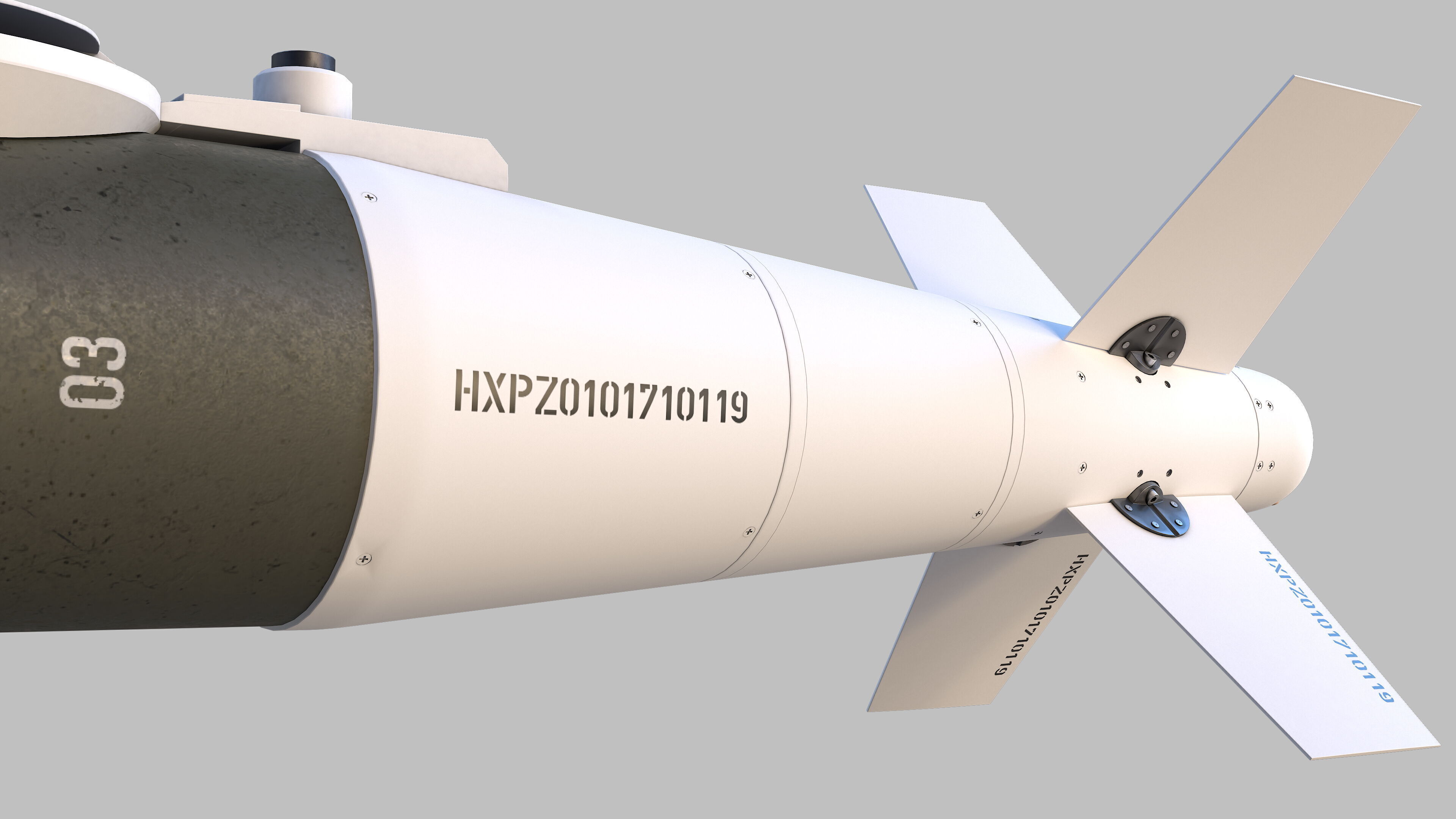 Luoyang CASC LS-6 Low-poly 3D model_13