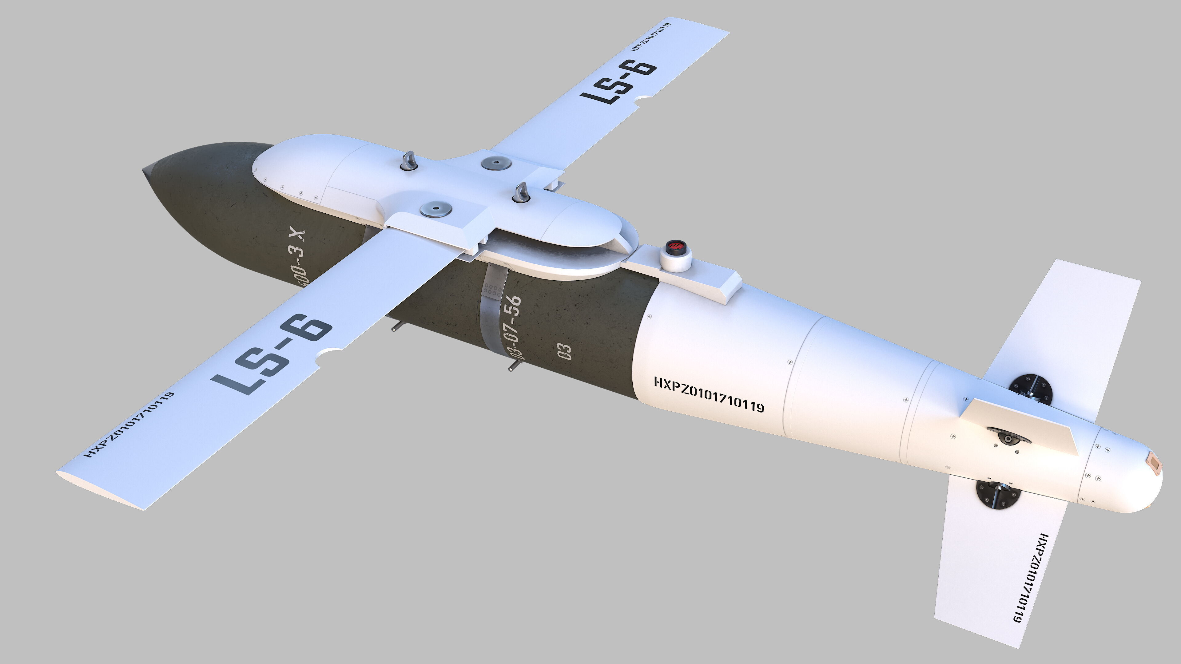 Luoyang CASC LS-6 Low-poly 3D model_9