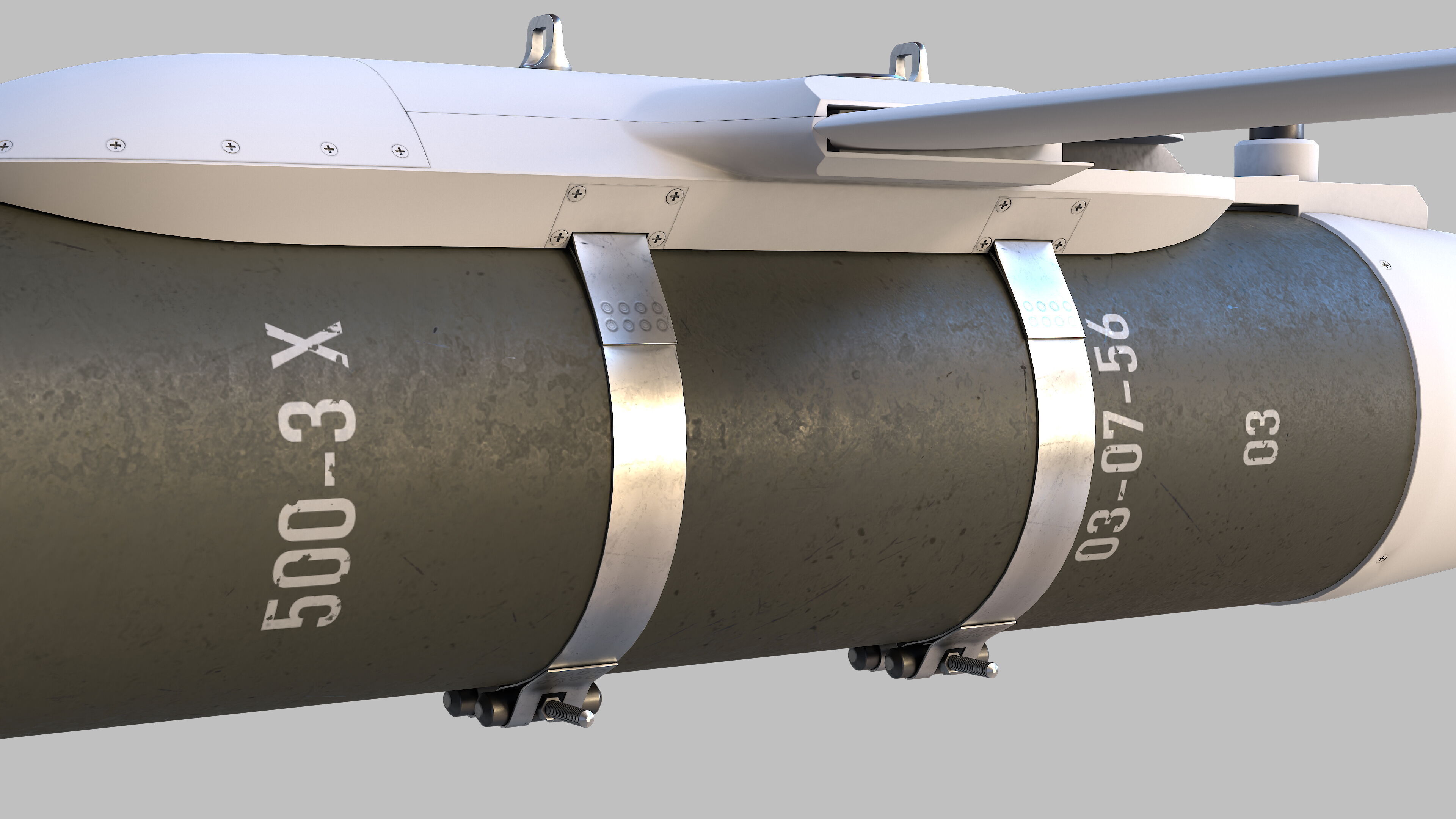 Luoyang CASC LS-6 Low-poly 3D model_12