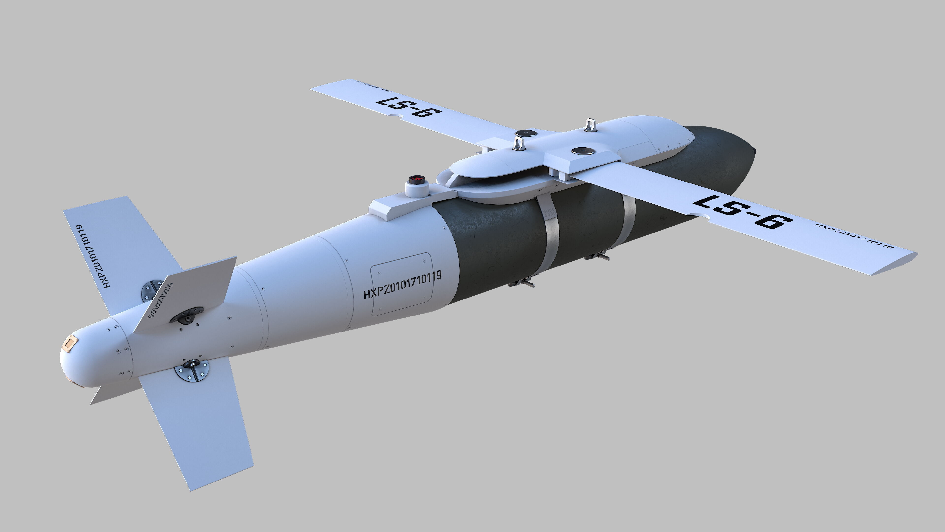 Luoyang CASC LS-6 Low-poly 3D model_3