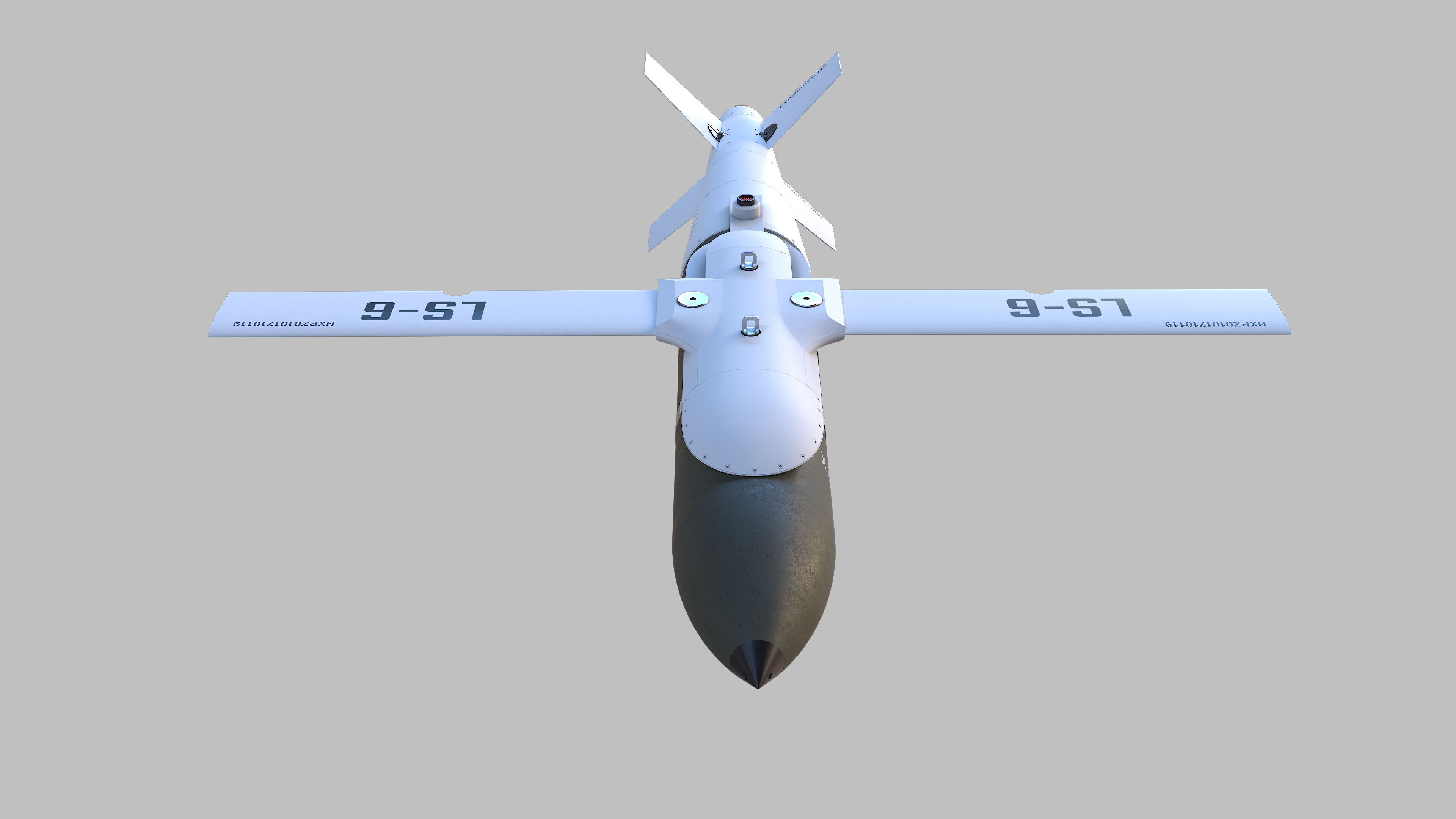 Luoyang CASC LS-6 Low-poly 3D model_5