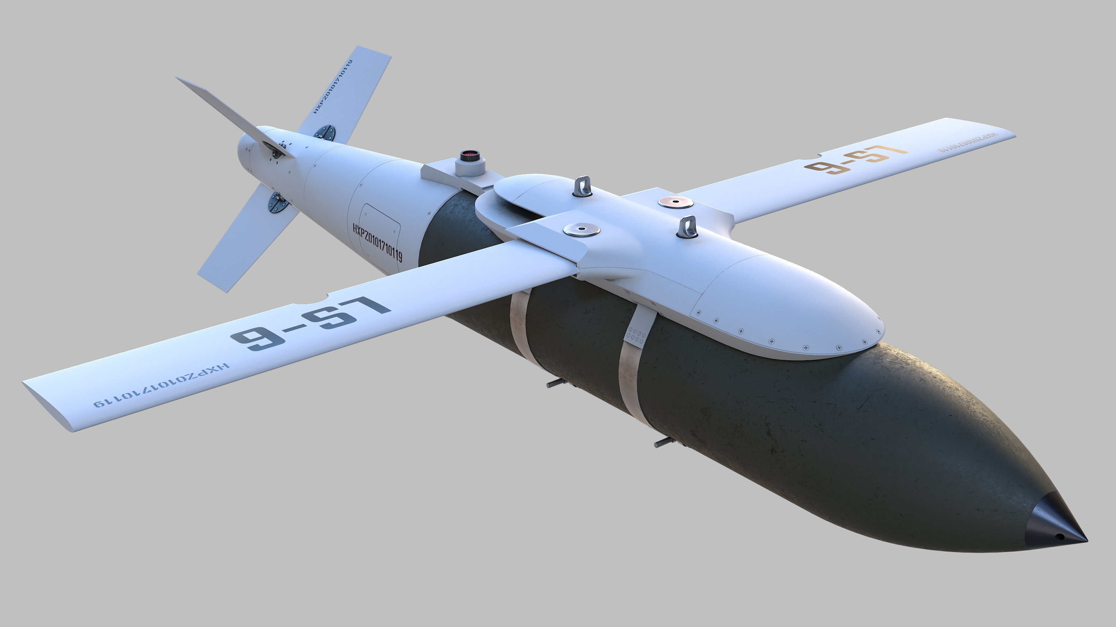 Luoyang CASC LS-6 Low-poly 3D model_4