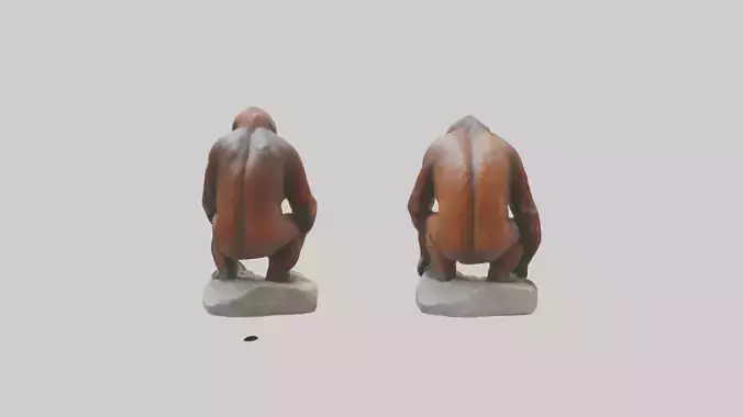 Orangutan statue model