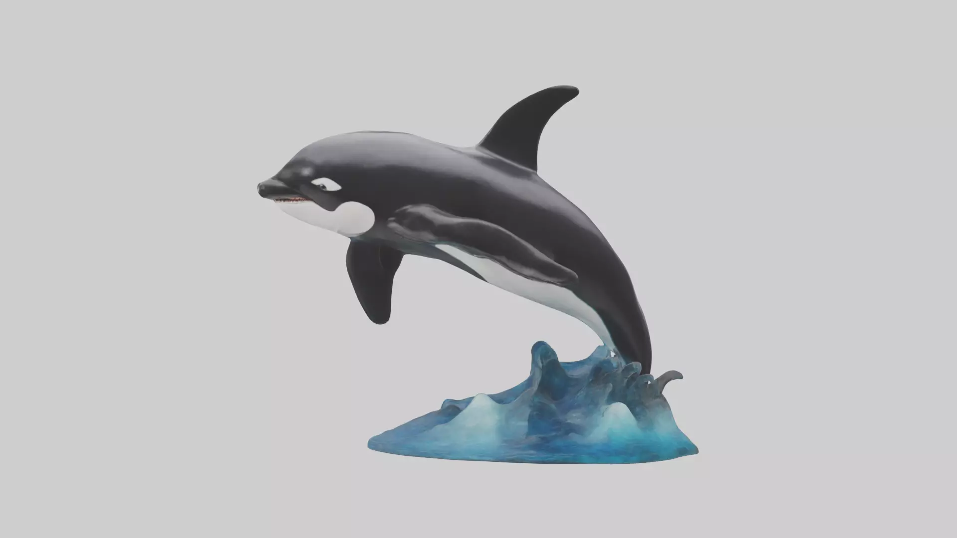 Orca Whale statue model 3D model_0