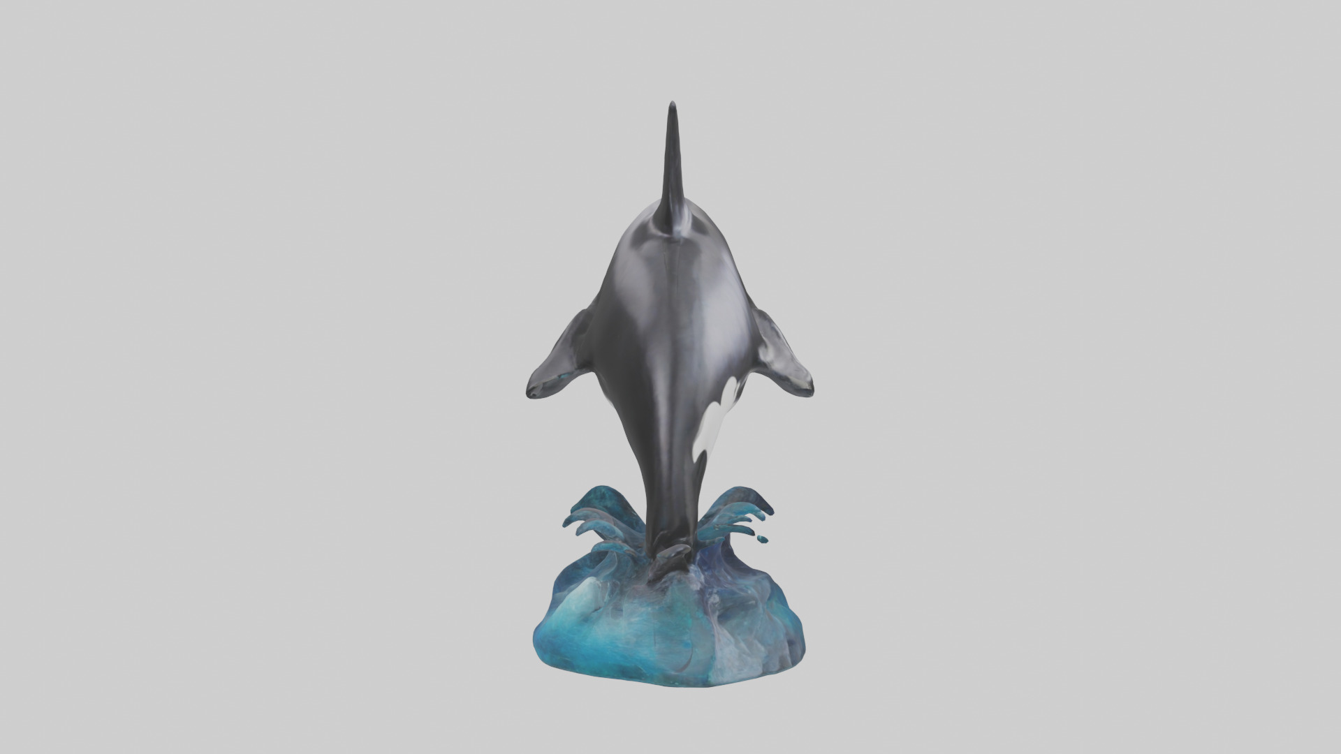 Orca Whale statue model 3D model_13