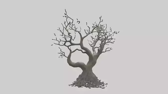 Organic Branches Statue model