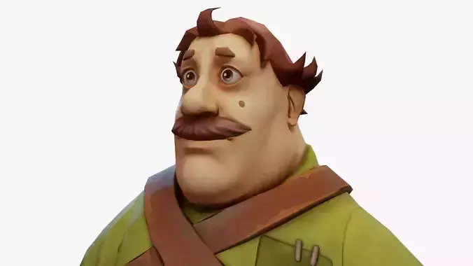 Cartoon Medieval Man