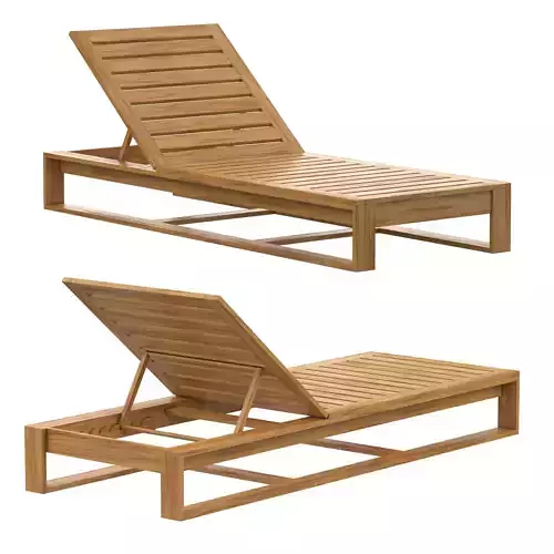 Casares Teak Chaise Lounge