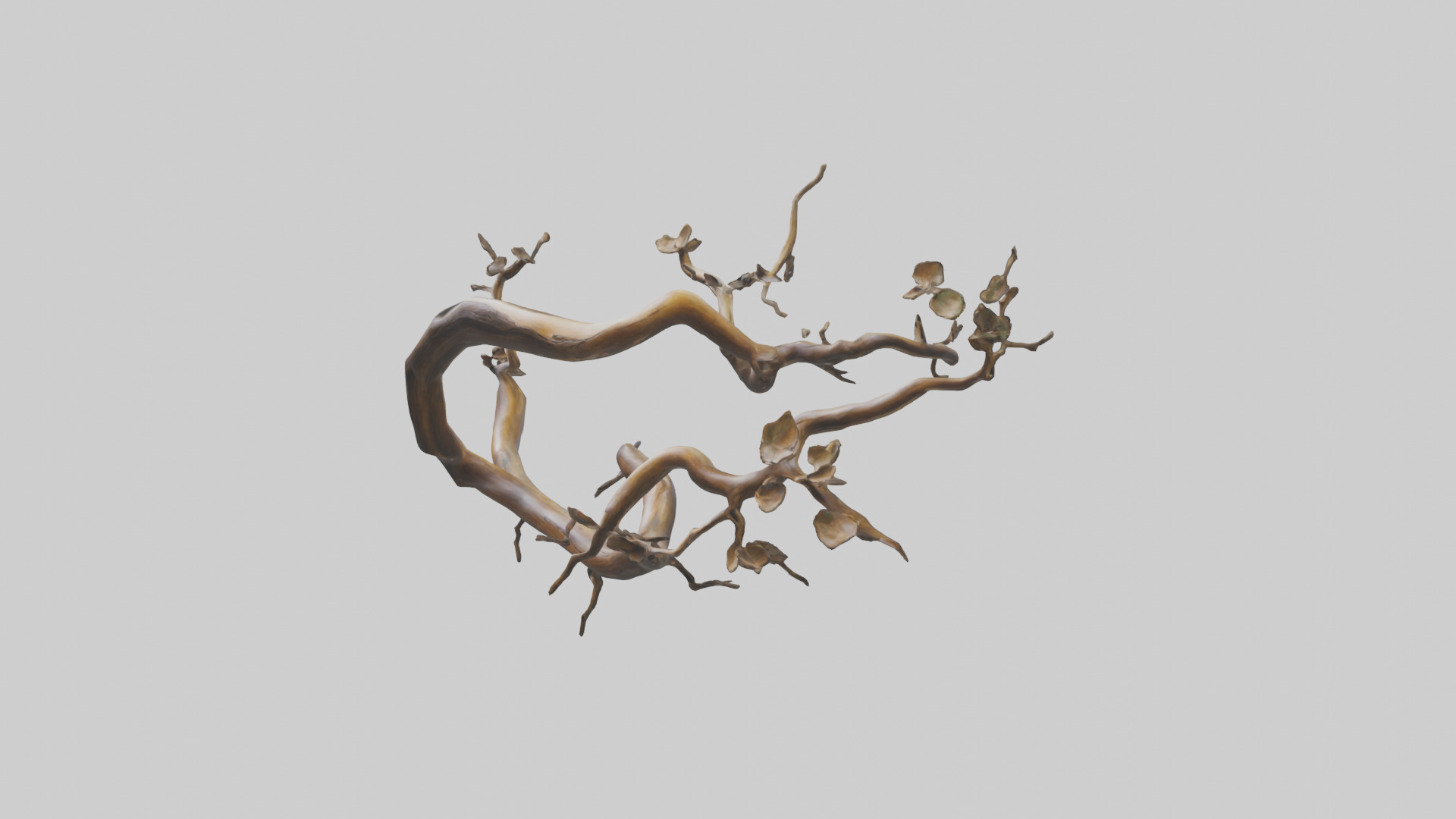 Organic Flow Branch Sculpture model 3D model_10
