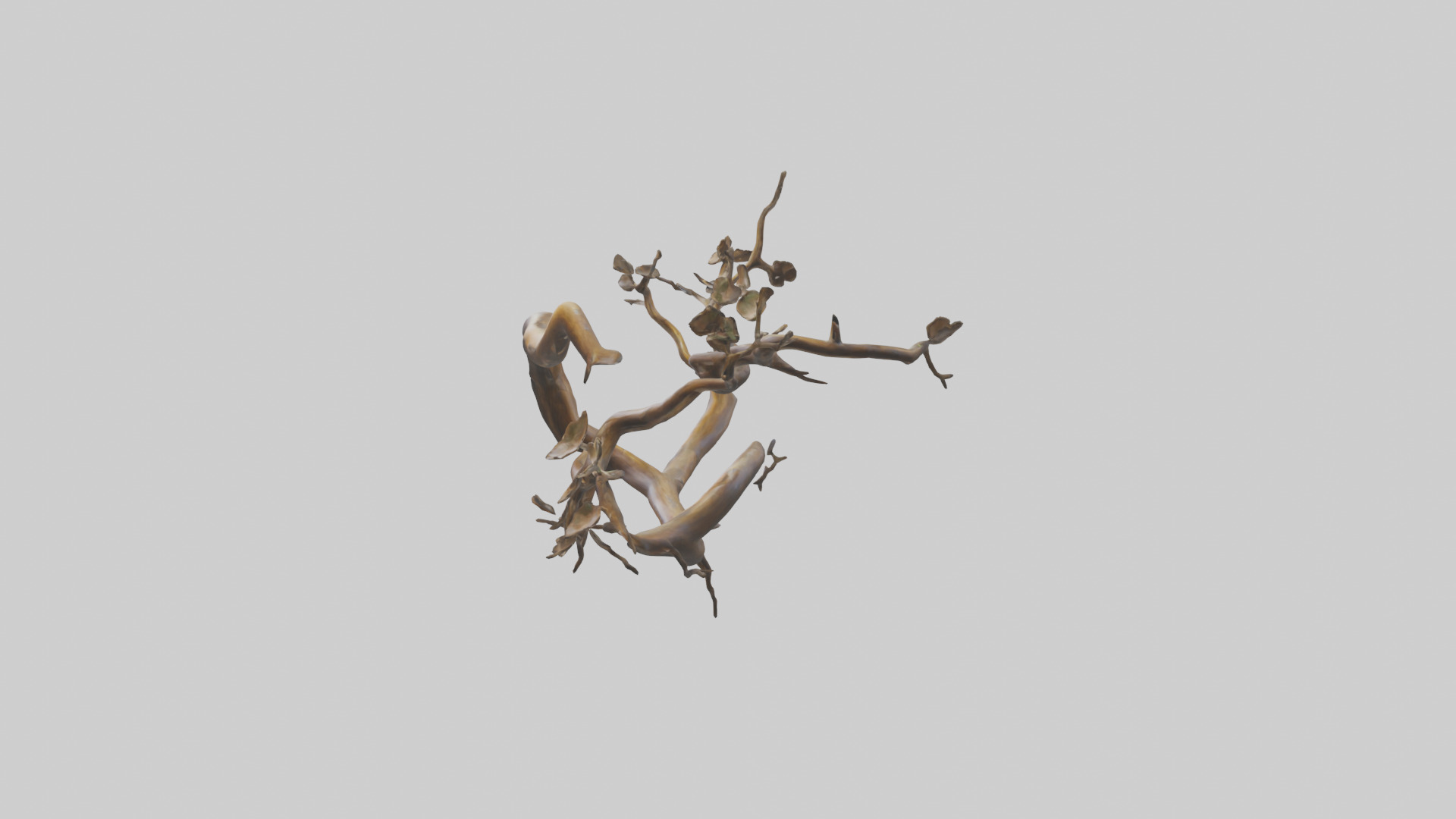 Organic Flow Branch Sculpture model 3D model_12