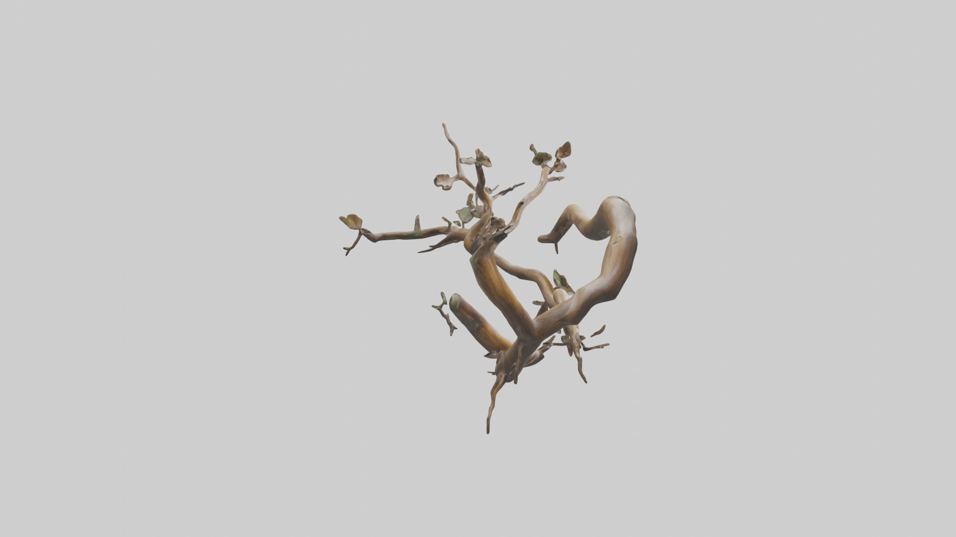 Organic Flow Branch Sculpture model 3D model_13