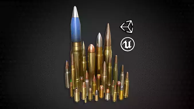 30 Ammo Pack - PBR GAME-READY