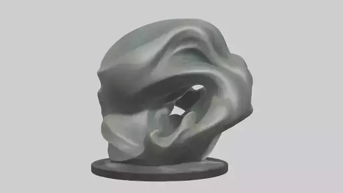 Organic Flow statue model 2
