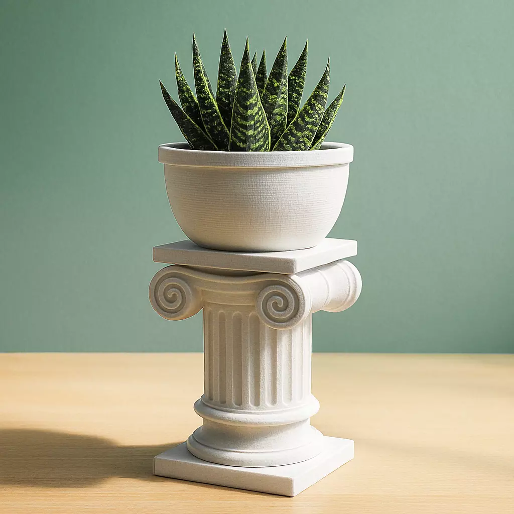 Greek Roman Column Planter - Decorative Planters 3D print model