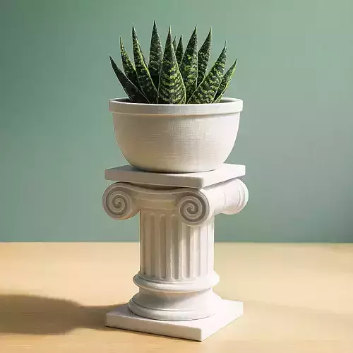 Greek Roman Column Planter - Decorative Planters