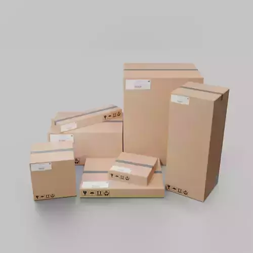 Ultimate Cardboard Box Variety Pack - Rigged and Customizable 3D Model Collection