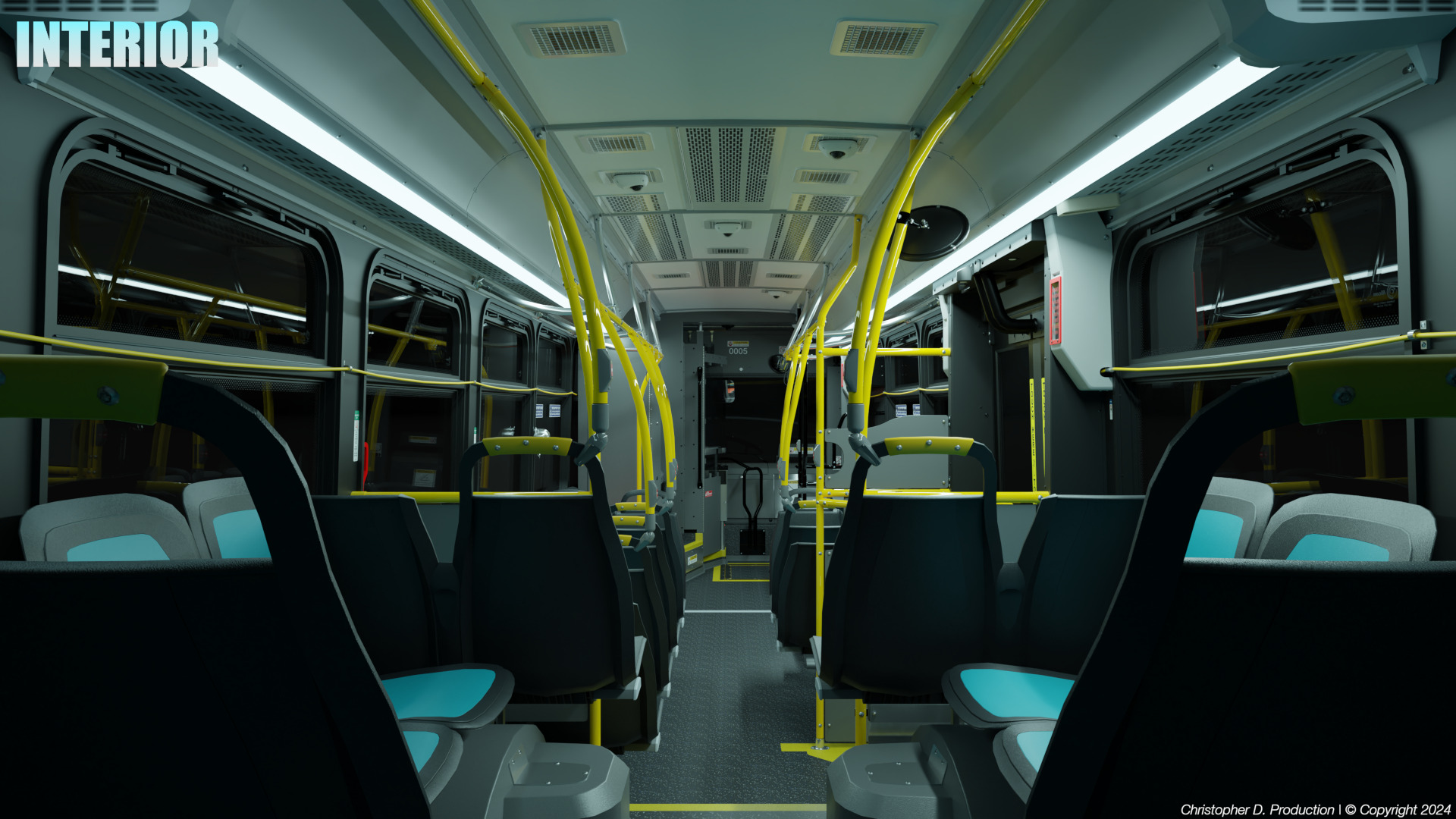 Volvo Group 4th Gen NovaBus LFS Low Floor System Bus PACK 3D model_19