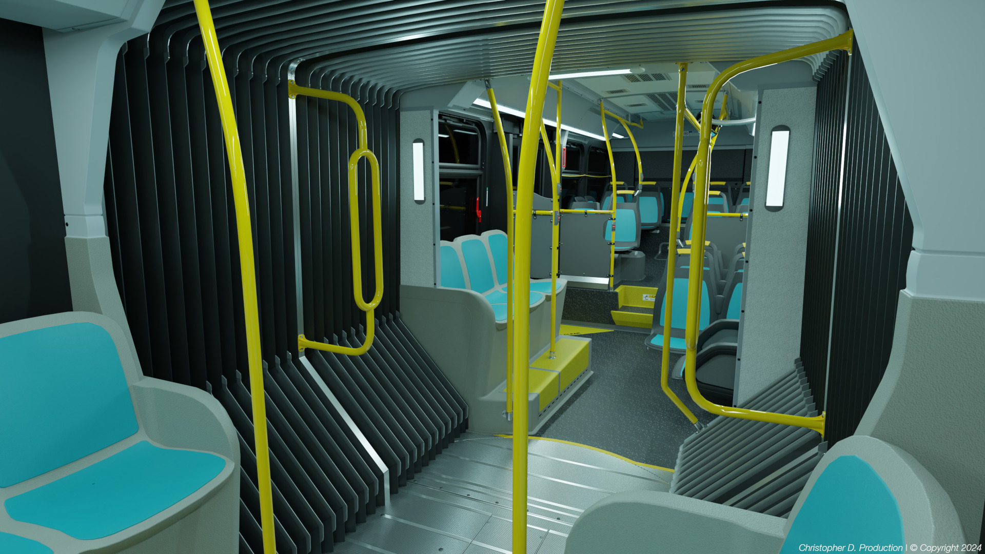 Volvo Group 4th Gen NovaBus LFS Low Floor System Bus PACK 3D model_25