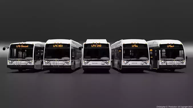 Volvo Group 4th Gen NovaBus LFS Low Floor System Bus PACK