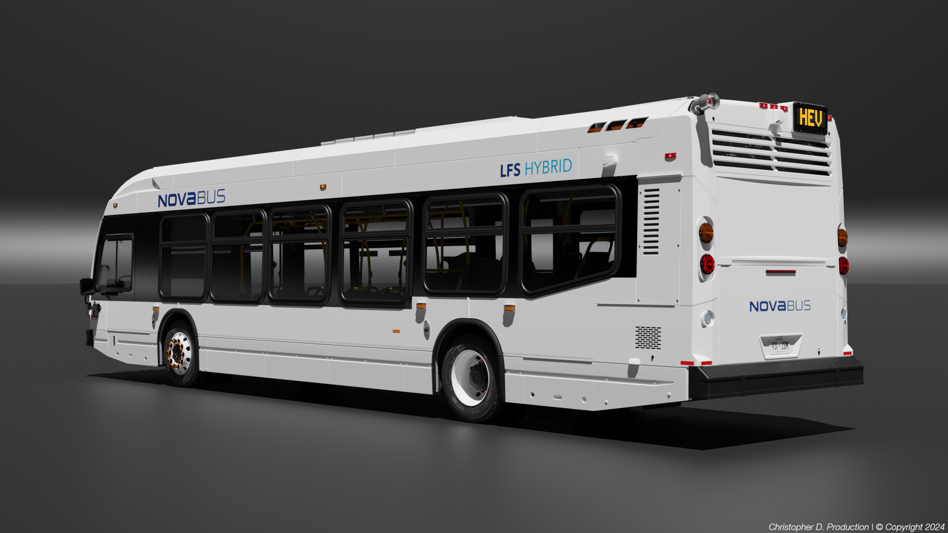Volvo Group 4th Gen NovaBus LFS Low Floor System Bus PACK 3D model_5