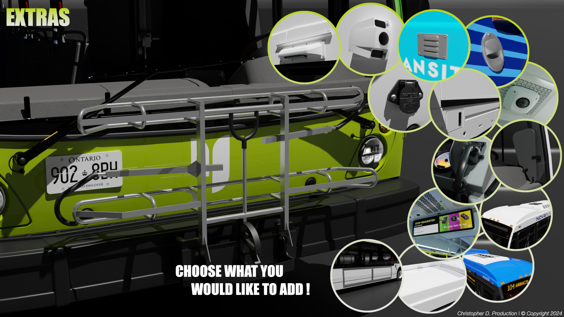 Volvo Group 4th Gen NovaBus LFS Low Floor System Bus PACK 3D model_36