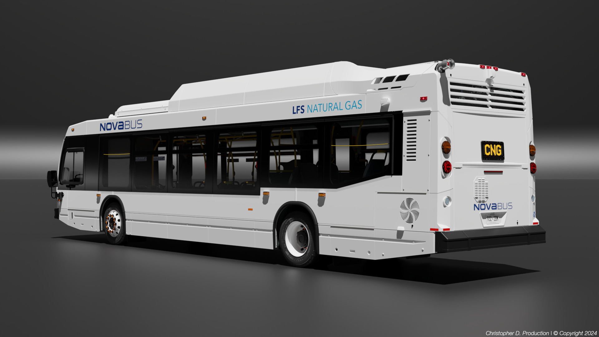 Volvo Group 4th Gen NovaBus LFS Low Floor System Bus PACK 3D model_8