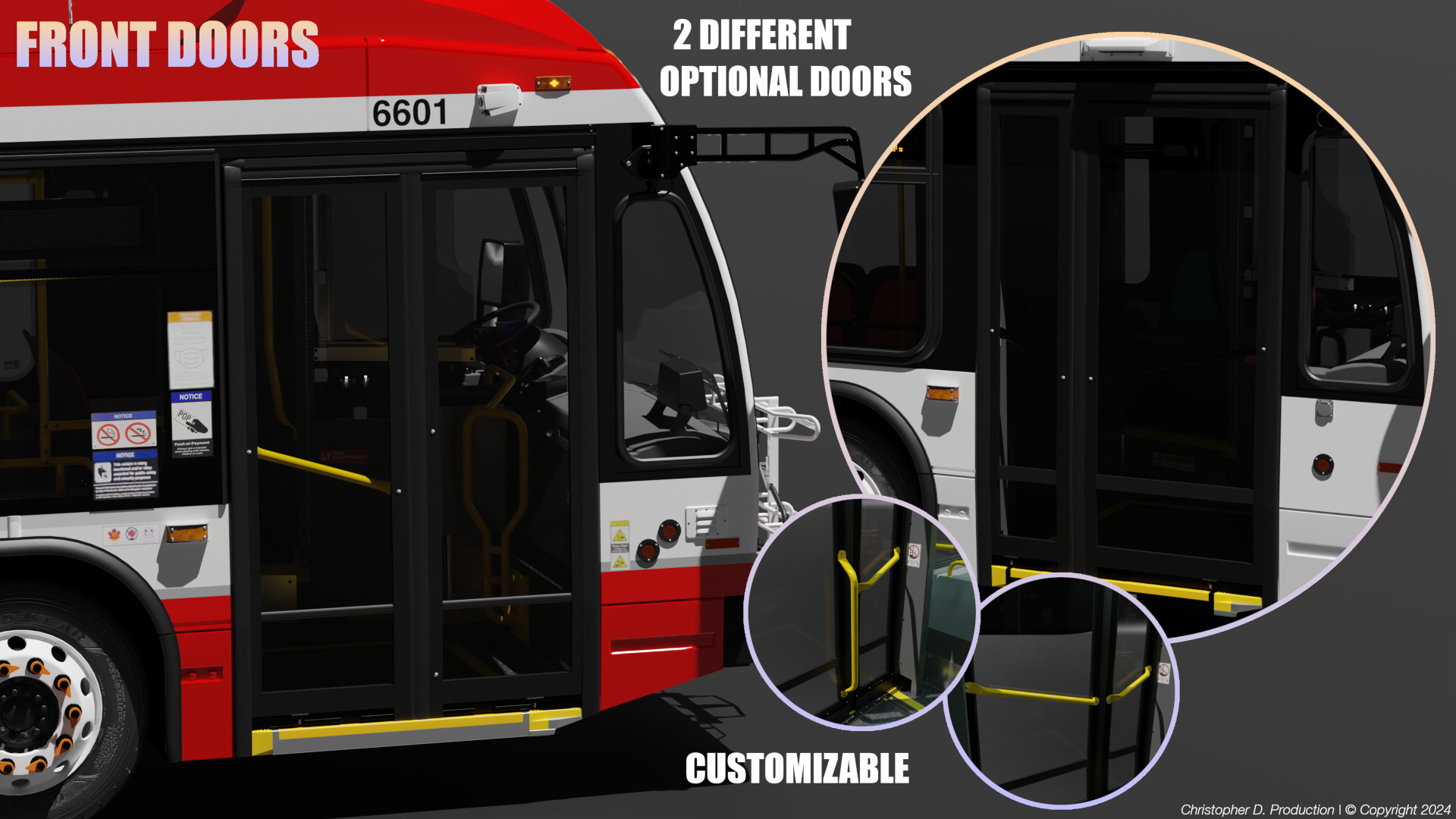 Volvo Group 4th Gen NovaBus LFS Low Floor System Bus PACK 3D model_29