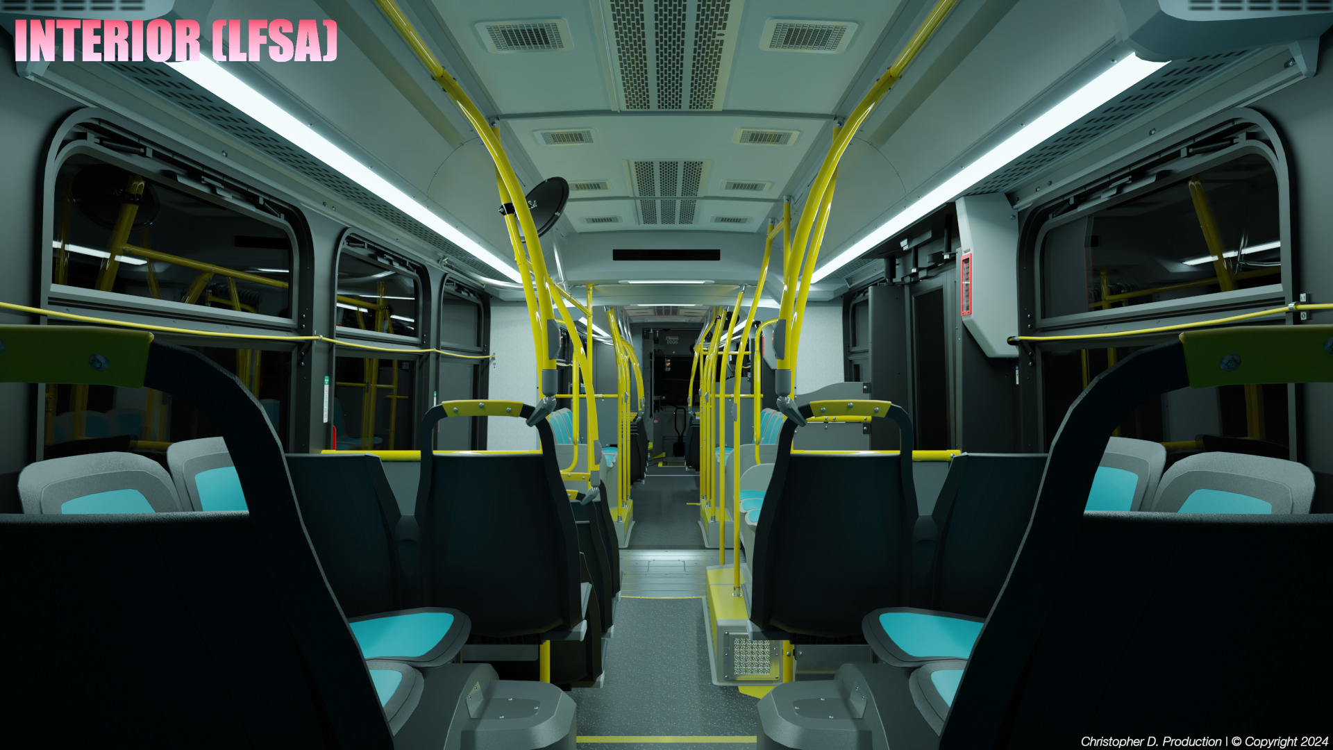 Volvo Group 4th Gen NovaBus LFS Low Floor System Bus PACK 3D model_23