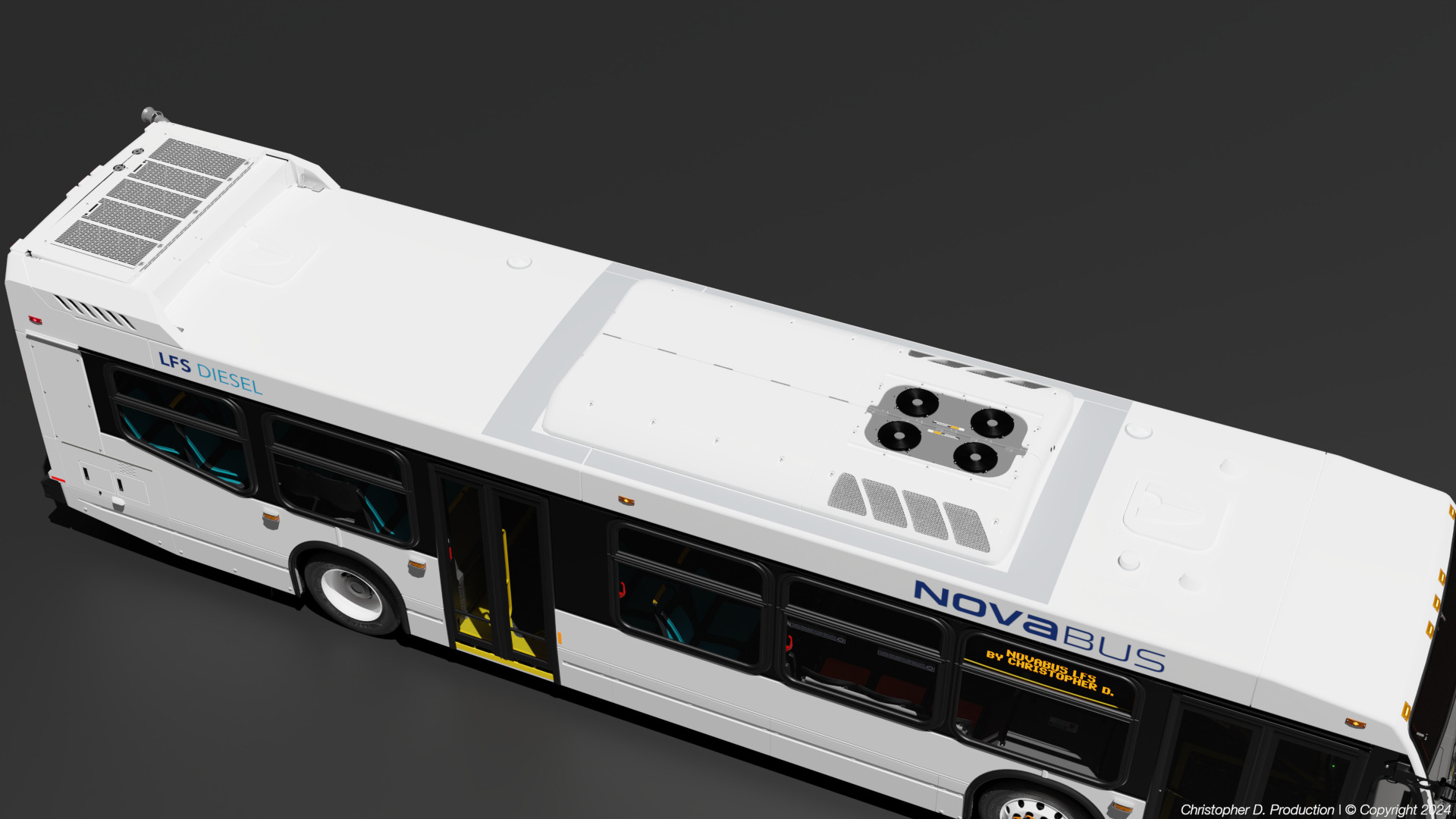Volvo Group 4th Gen NovaBus LFS Low Floor System Bus PACK 3D model_3