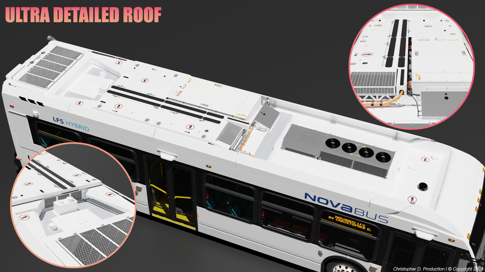 Volvo Group 4th Gen NovaBus LFS Low Floor System Bus PACK 3D model_6