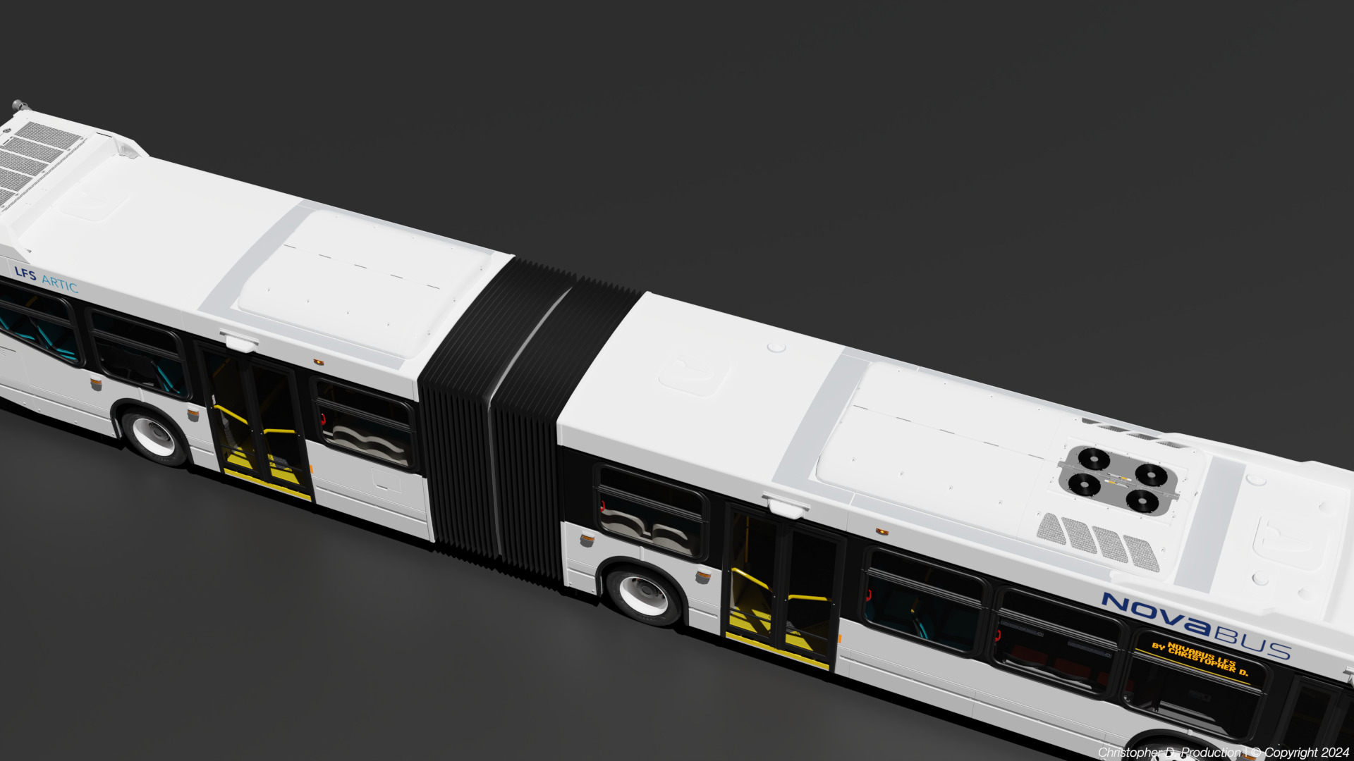 Volvo Group 4th Gen NovaBus LFS Low Floor System Bus PACK 3D model_18